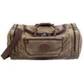 Frost River's largest waxed canvas and leather duffel bag that multiple exterior pockets for the best organization possibilities. 