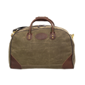 Waxed canvas and leather duffel bag that's handcrafted in Duluth, Minnesota. 