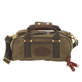 Waxed canvas and leather ammo bag.