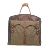 Frost River's traditional and classy Overland Garment Bag thats crafted in Duluth, Minnesota from waxed canvas, leather, and solid brass hardware. 
