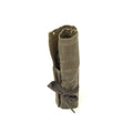 The Tool Roll is made from durable waxed canvas, premium leather, and solid brass.