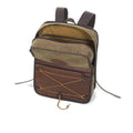 Inside the backpack sized Premium Itinerant Daypack, there is one slip sleeve with three small pocket. 