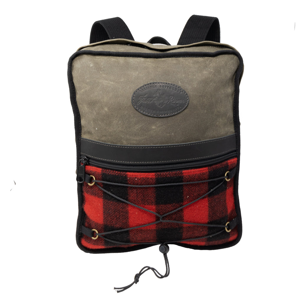 Premium Itinerant Daypack - Red Plaid