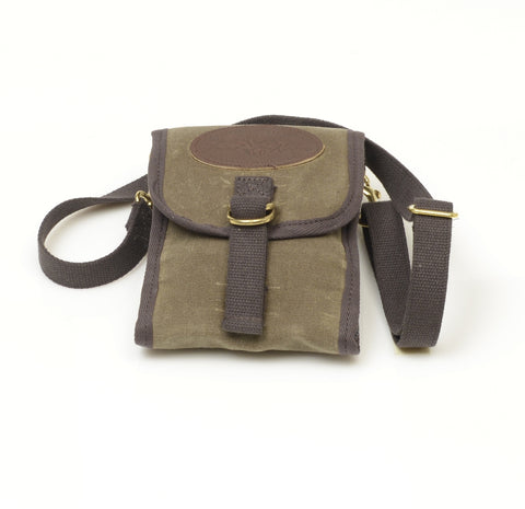 This wallet includes a one inch removable shoulder strap.